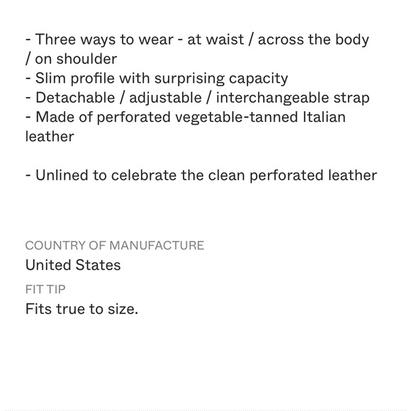 Clare V Fanny Perforated Large Belt Bag - Picture 4 of 11